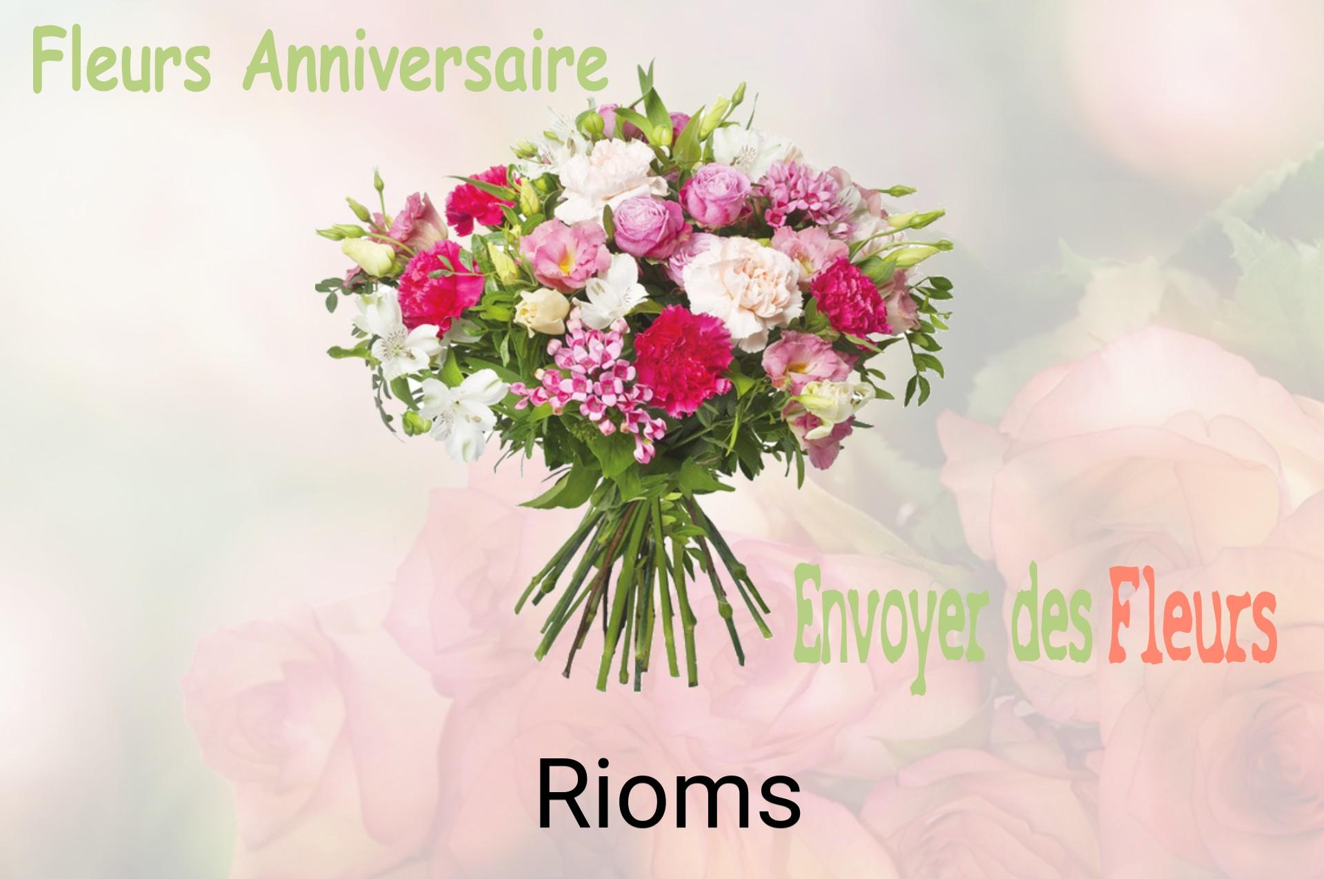 Bouquet de fleurs d’anniversaire livré à Rioms